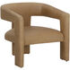 Cobourg Ludlow Sesame Leather Lounge Chair